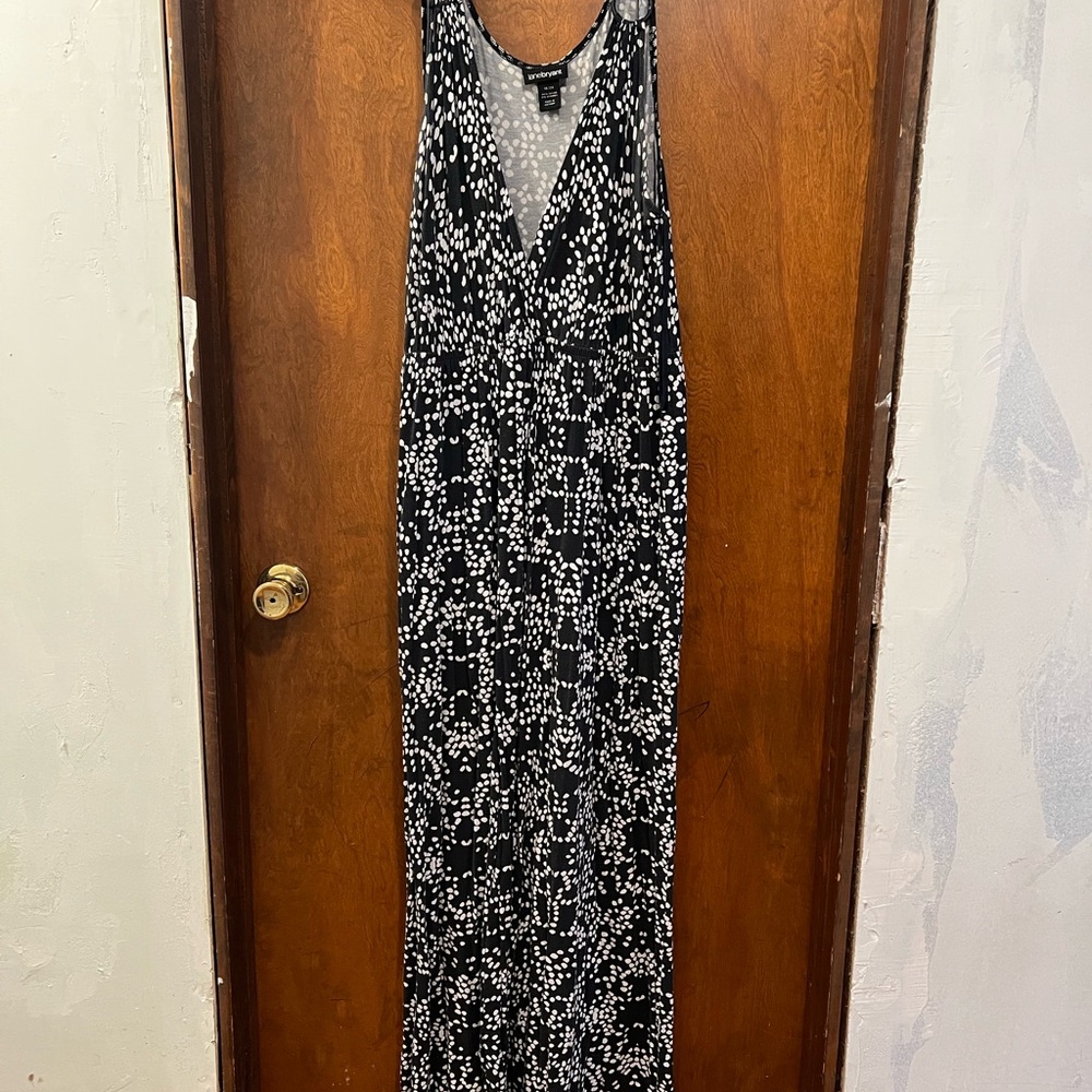 Lane Bryant Black and White Maxi Dress
